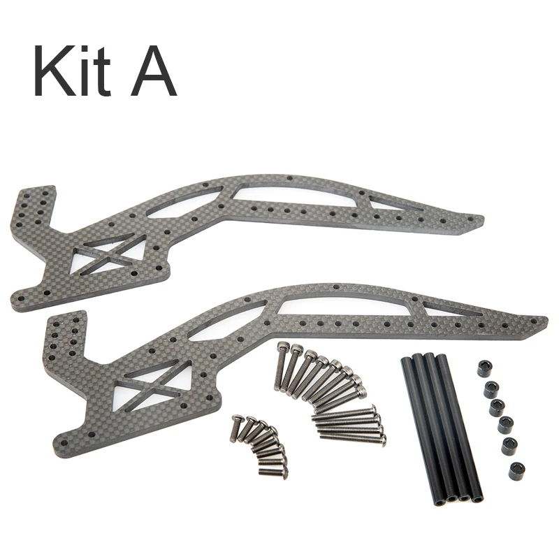 

Rhino RC Crawler YUE ONE C0001 YUE01-A YUE01-B DS8181154 Shafty MOA Full 4.0mm 3K Carbon Fiber Chassis Parts Toy