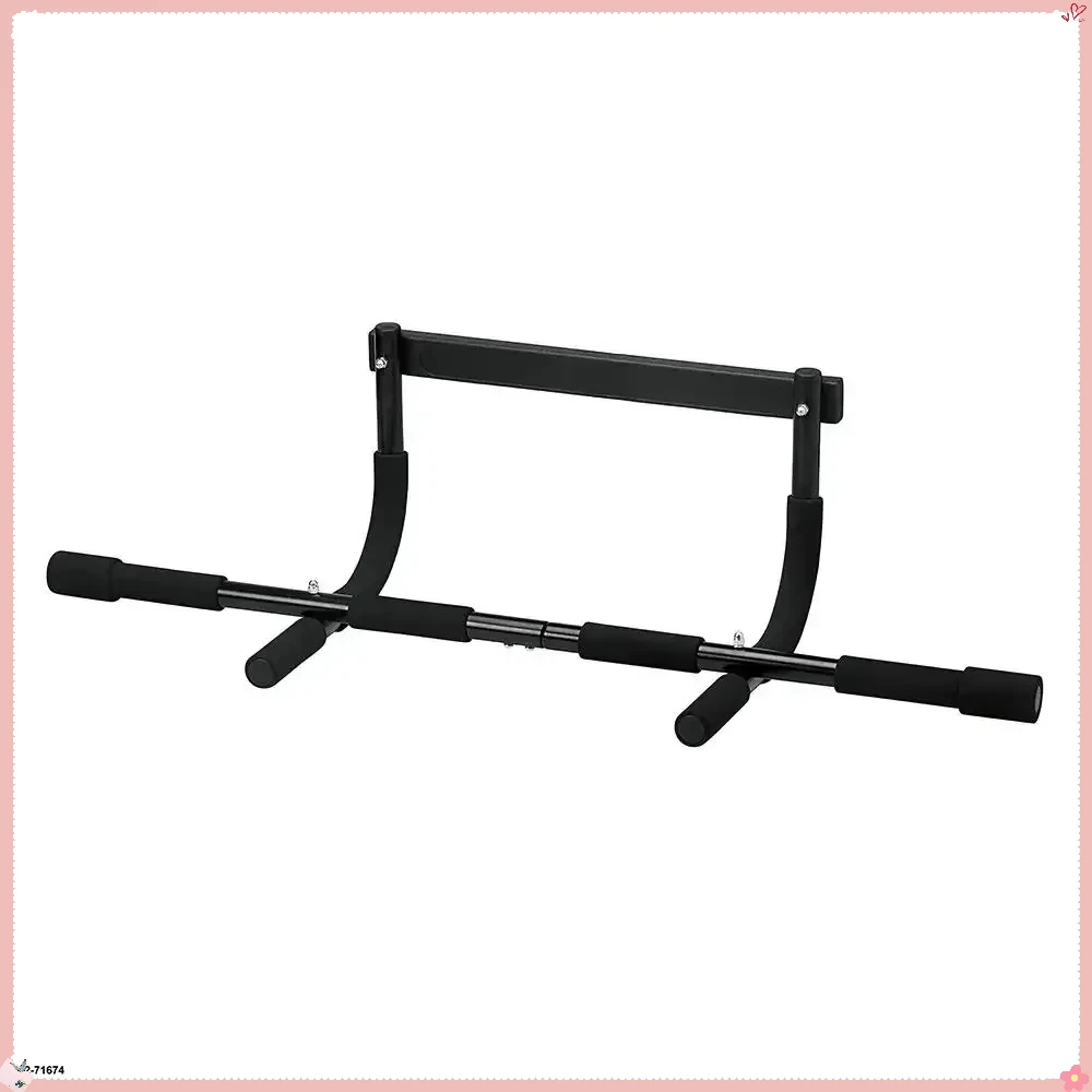 Barra de pull-up multigrip para academia em casa, 12 alças ajustáveis, treino de corpo inteiro, capacidade de 300 libras com guia