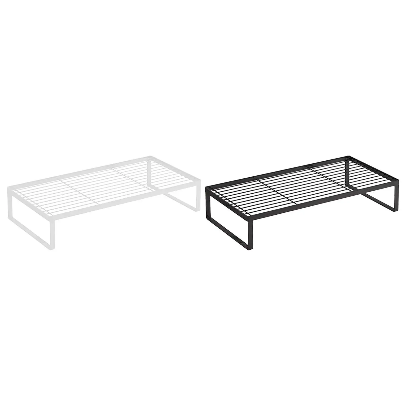 حامل شاشة الكمبيوتر يوفر مساحة الرف ومنظم المكتب للمكتب والمنزل