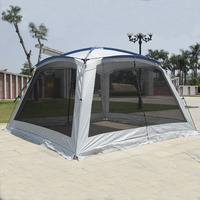 Ultralarge Space 5-8 Person 360*360*220CM Gazebo Sunshade Shelter Outdoor Camping Tent Single Layer Tourist Family Pergola Tarp