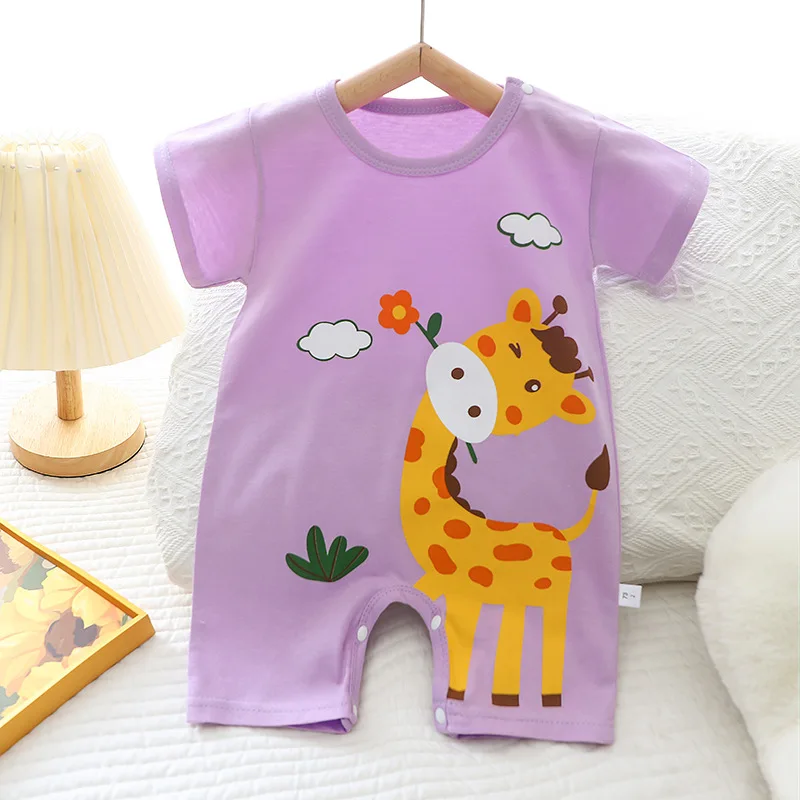 Summer Infant Toddler Bodysuits Baby Boys Girls Cotton One-Pieces Newborn cartoon Short Sleeve Romper Jumpsuit Romper