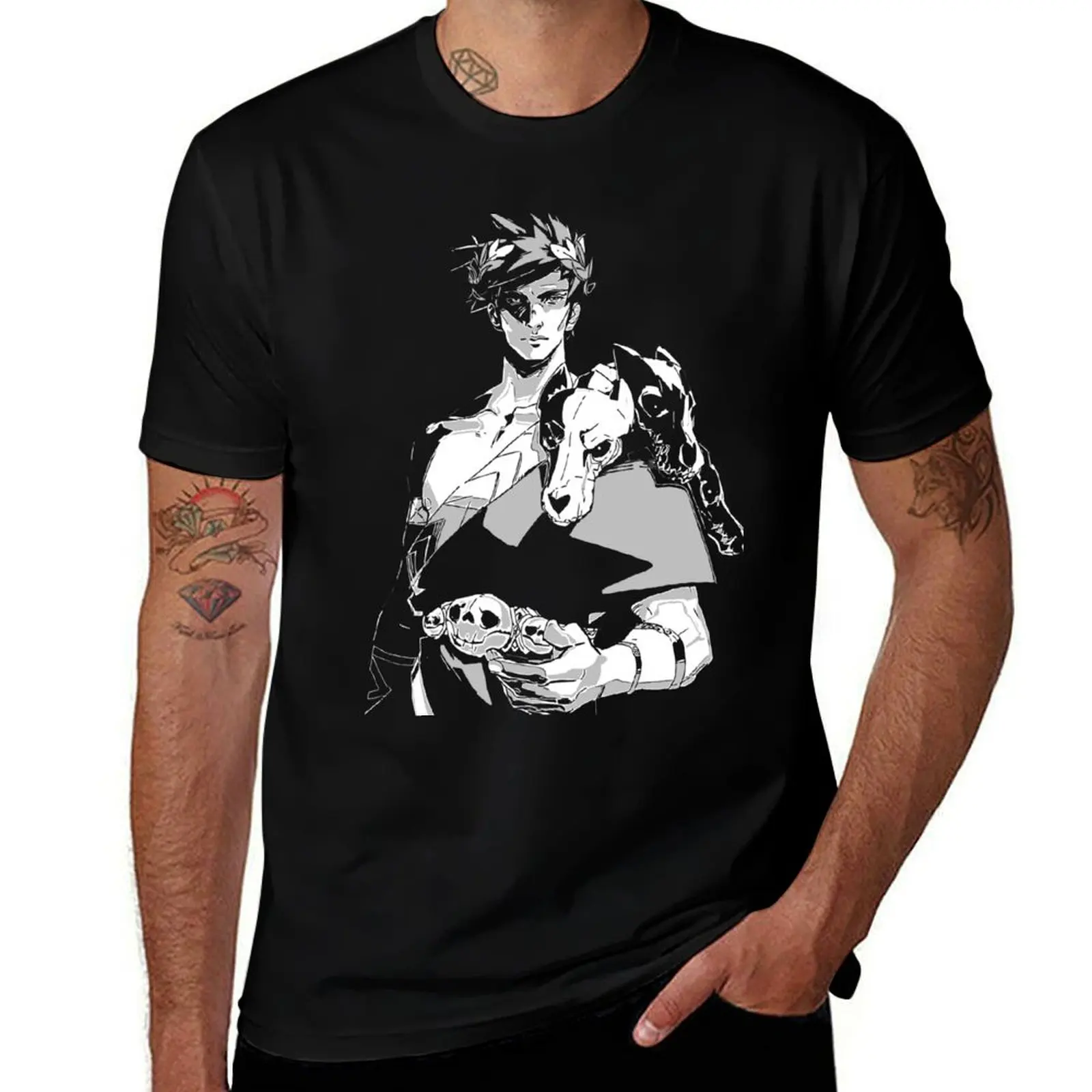 Zagreus - Hades (B&W) T-Shirt Casual Daily Outfit T-Shirt