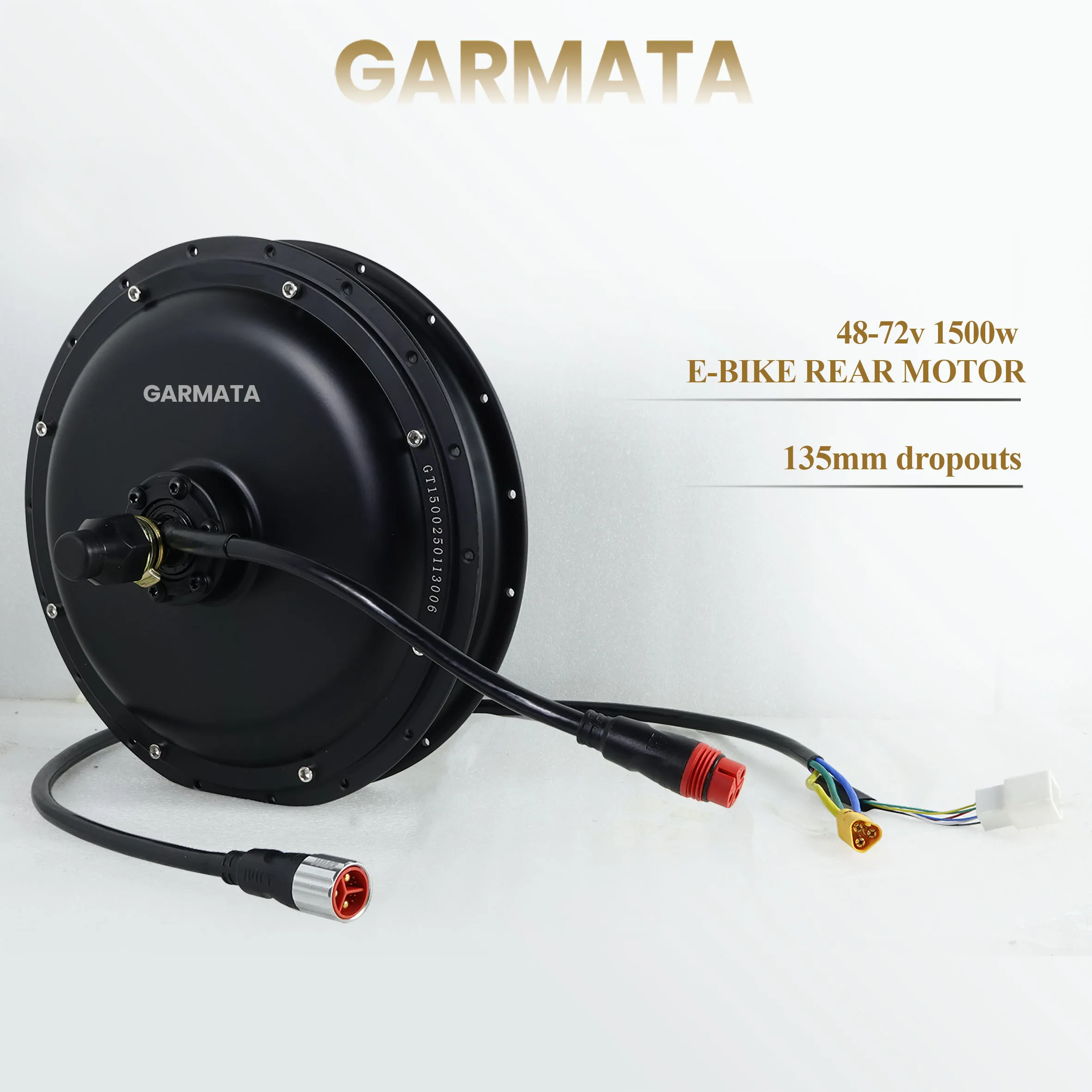 

48-72V 1500W E-BIKE MOTOR gearless Direct Drive Rear 135mm Dropouts WP Julet connector