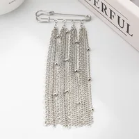 Accessoire costume personnalisé Anti-Flash perle collier broche suspendu ornement Ins étanche cristal gland chaîne broche 4