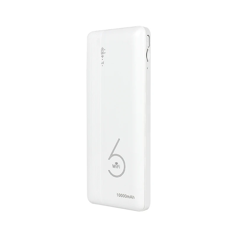 Router Wi-Fi6 4G Mifi RTS z możliwością personalizacji, obsługa 16 urządzeń, idealny na rynek turystyczny, z baterią Power Bank o pojemności 10000mAh.