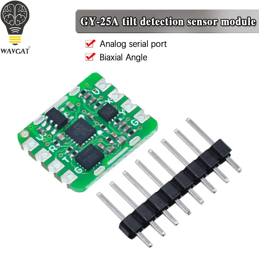 GY-25A high-precision dual-axis tilt analog serial port tilt detection sensor module instead of SCA60C module