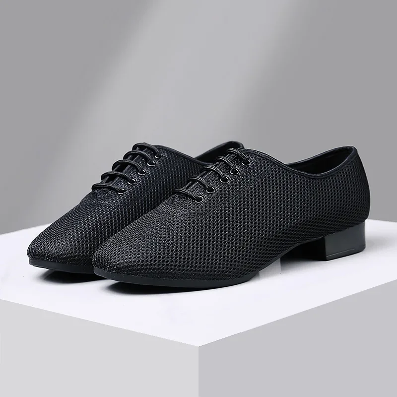 รองเท้าตาข่าย XIHAHA รองเท้าวอลซ์ รองเท้าเต้นรำมาตรฐานแห่งชาติสำหรับผู้ชาย รองเท้าเต้นรำบอลรูม รองเท้าทรงโมเดิร์นสำหรับผู้ใหญ่ รองเท้ากีฬาสำหรับผู้ชาย