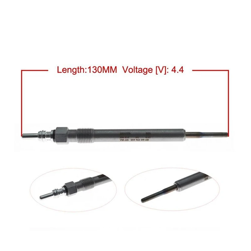 Super Sale 4PCS for Audi Q5 Q7 Porsche Cayenne VW Touareg GLOW PLUG SET 4.4V