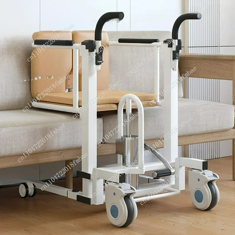Wheelchair for Disabled Persons Multifunctional Elderly Transfer Chair Hydraulic Lift Commode Chair