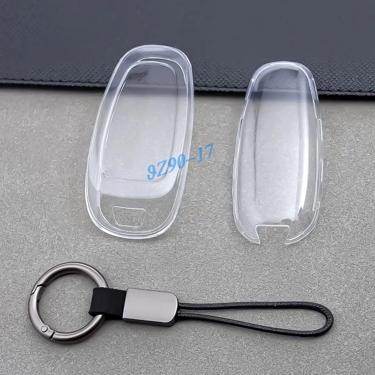 Fully Transparent TPU Car Smart Key Fob Case Cover Keychain Compatible With Hyundai Sonata Tucson Cruz IONIQ 5 Palisade Nexo - Image 6