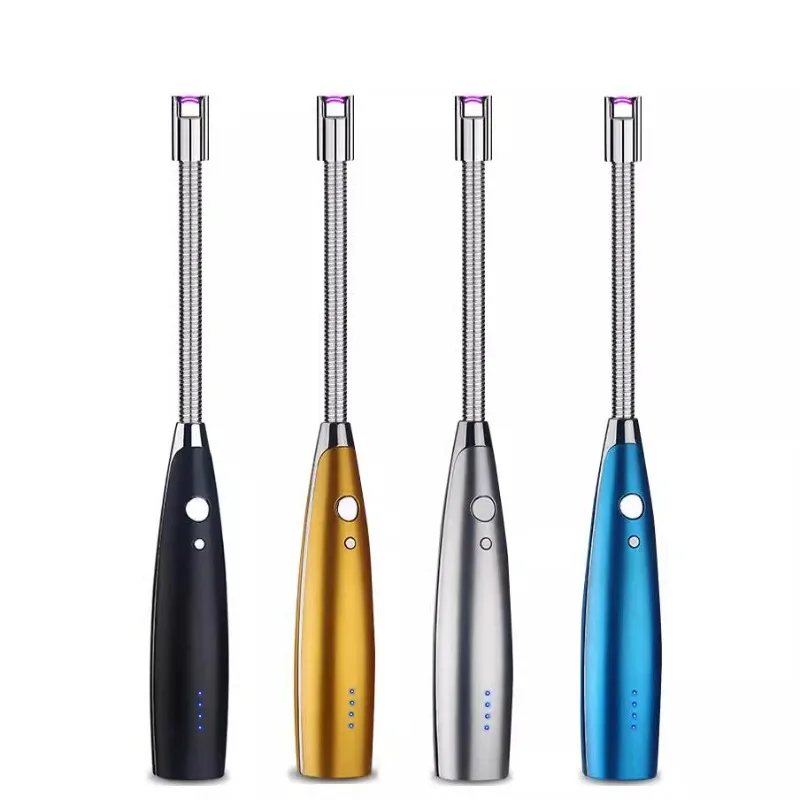 بطارية جديدة ذات سعة كبيرة قابلة للاستبدال مقاومة للرياح وخالية من الحرائق USB شمعة نبض القوس الإلكترونية في الهواء الطلق الشواء في الهواء الطلق