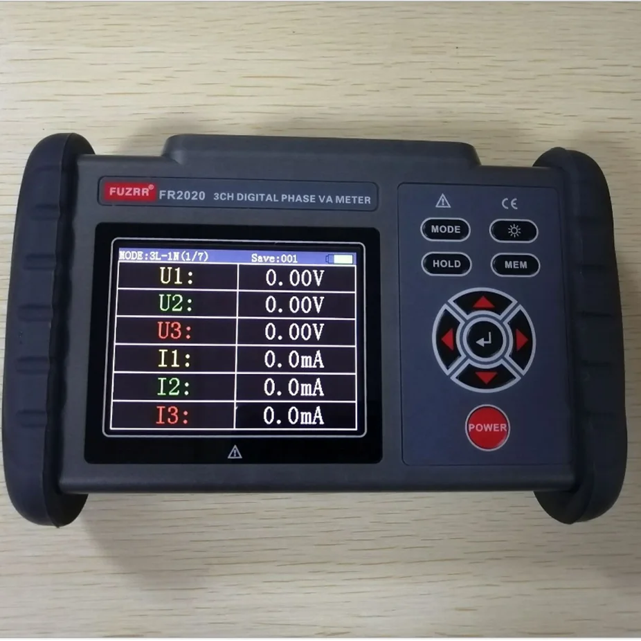 FR2020 الفولتميتر الرقمي عامل الطاقة الحالي متر محول الأسلاك مجموعات حثي بالسعة التفتيش تستر #6