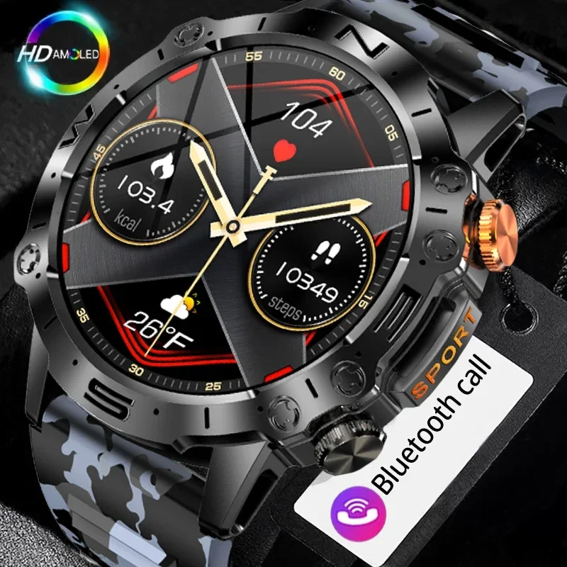 

2024 New Men Outdoor Watch Bluetooth Call Smart Watch 466*466 AMOLED 1.43 Inch Screen Heart Rate Blood Pressure Smartwatch Sport