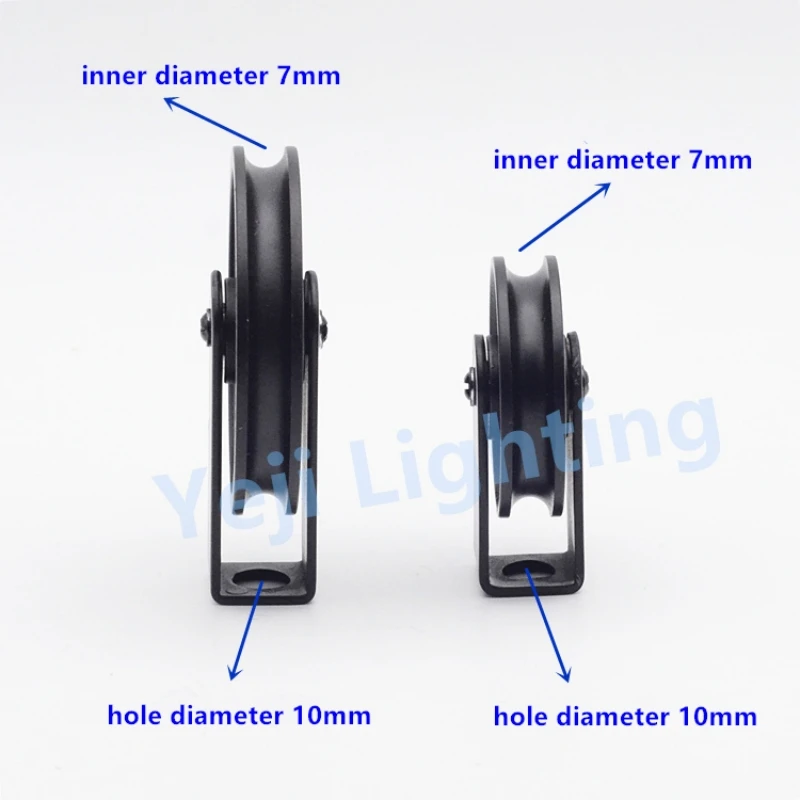 Black Light Lifters Wheel pulley Lighting Accessories Cable wire lifter for led chandeliers American retro iron lamp DIY