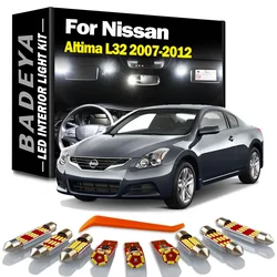 BADEYA 16Pcs Interior Reading LED Light Kit For Nissan Altima L32 Sedan Coupe 2007 2008 2009 2010 2011 2012 Accessories Canbus