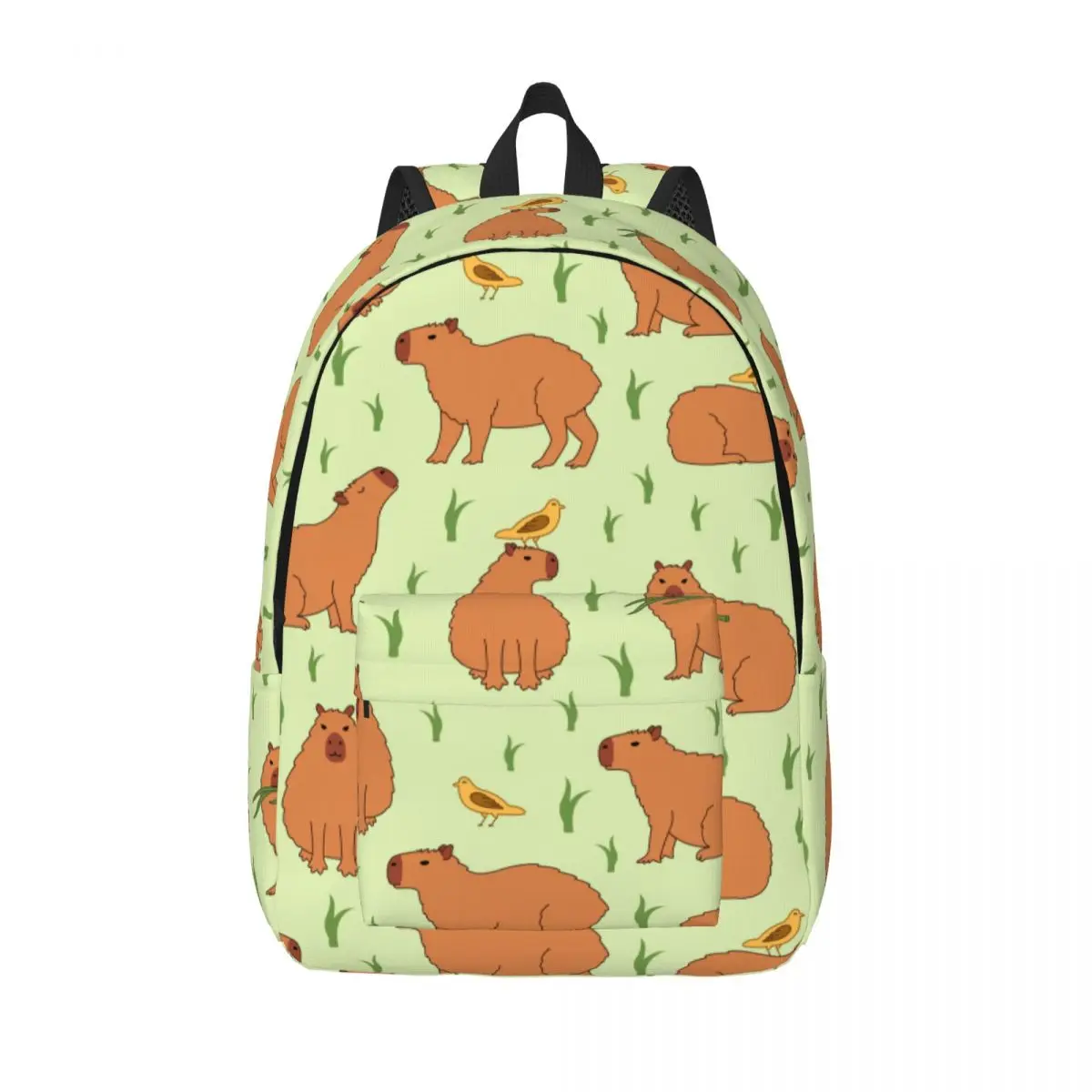 Capybara Cartoon Casual Backpack Gift High School Hiking Travel Daypack for Men Women Laptop Computer Shoulder Bag