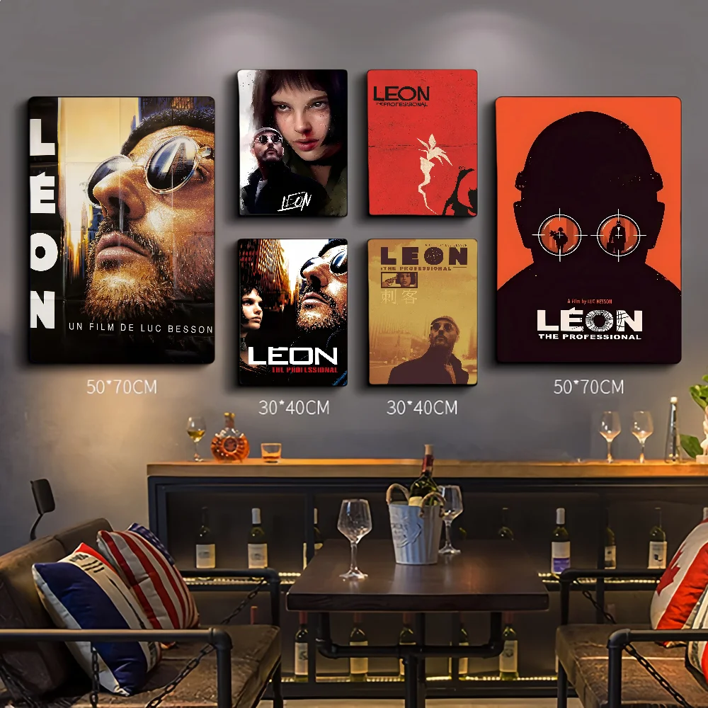 

Movie Leon Self-adhesive Art Poster Waterproof Paper Sticker Coffee House Bar Posters Wall Stickers