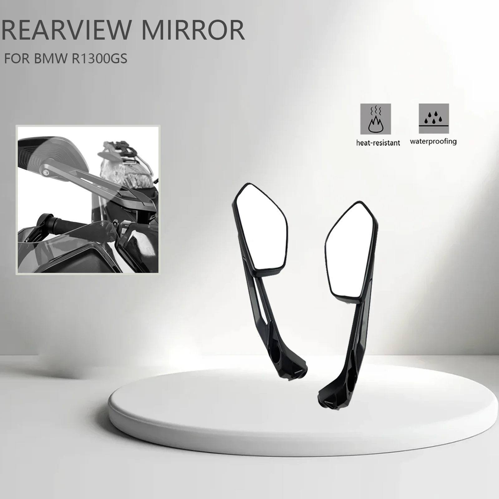 

For BMW R1300GS R1200GS LC ADV Adventure S1000XR F900R/XR F850GS Motorcycle Rearview Side Rear View Mirrors Accessories