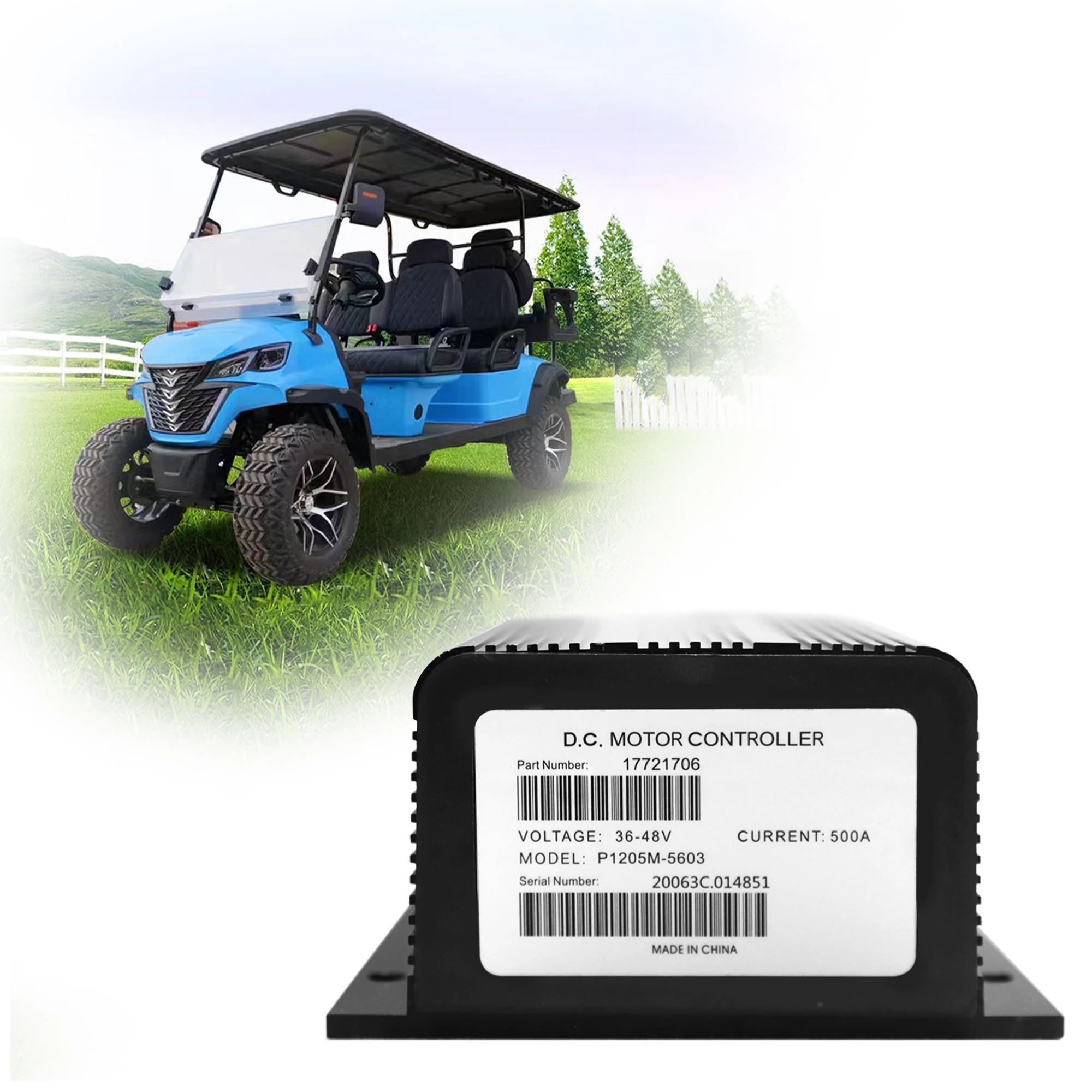 48V 500A 1205M-5603 5k-0 Golf Cart Motor Speed Controller for Curtis Club Car DS 1996-2005 Golf Carts