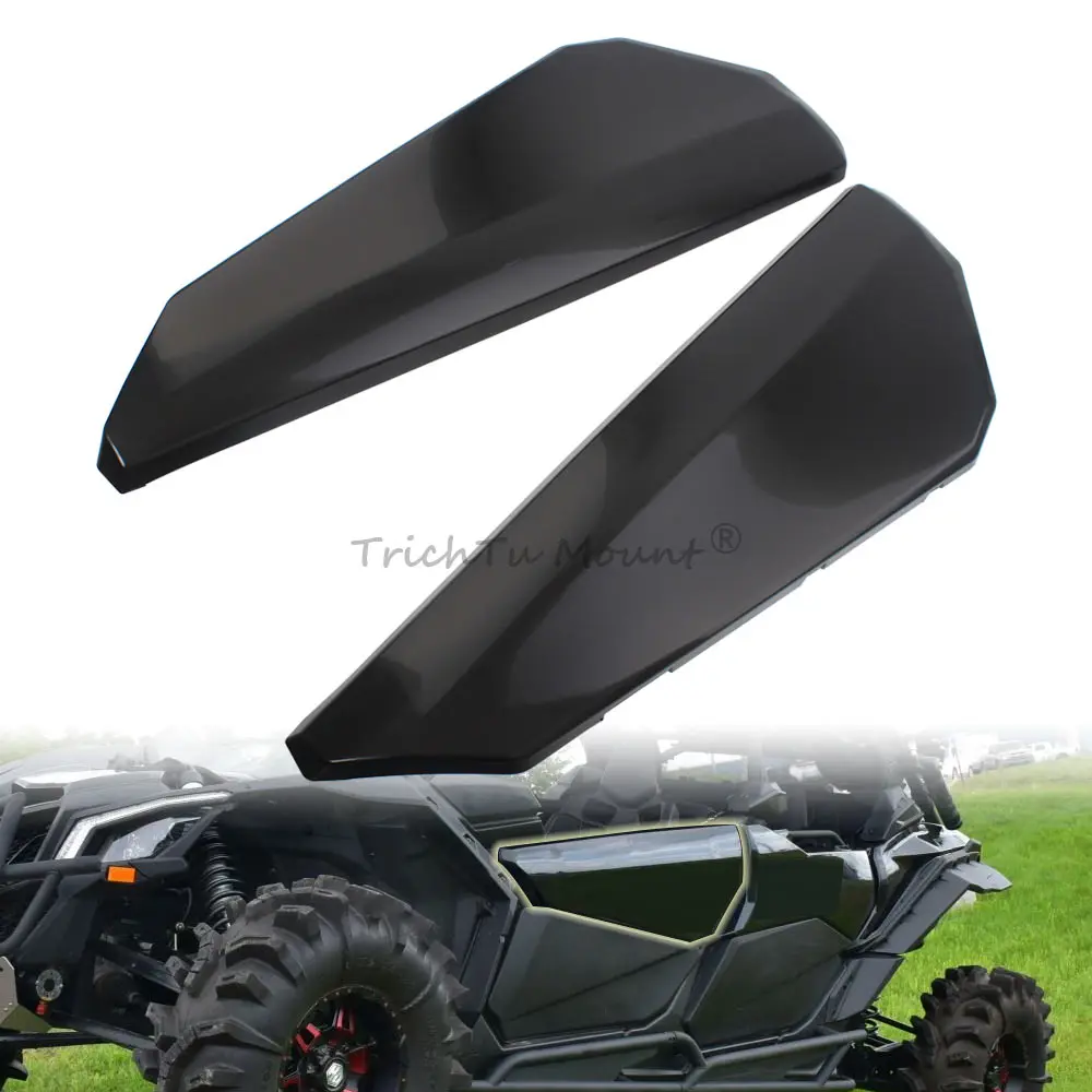 L&R UTV Front Upper Door Panels Kit Fits For Can-Am Maverick X3 Max Turbo R RR 2 Doors 2017-2024 Accessories Unpainted Black - view 6