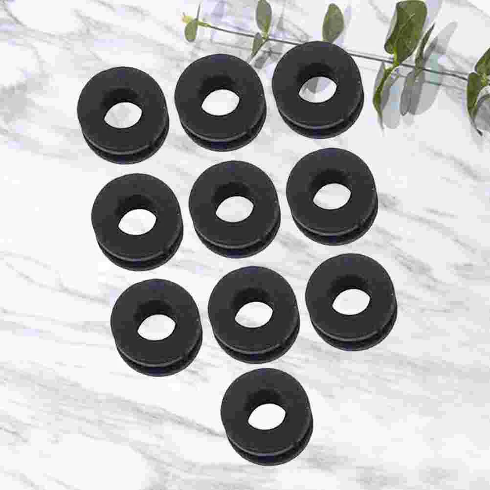 10PCS Motorcycle Buffer Sets Electric Car Absorption Rubber Ring Rear Damping Buffer Apron Black motorbike rubber gasket