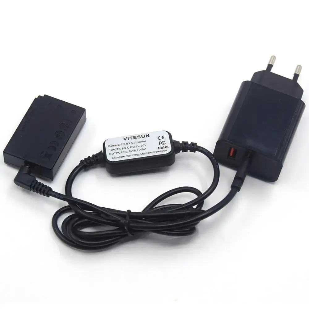 PD Charger+USB Type C Power Cable+DR-E17 DR E17 DC Coupler LP-E17 LP E17 Dummy Battery For Canon EOS M3 M5 M6 Mark II Camera