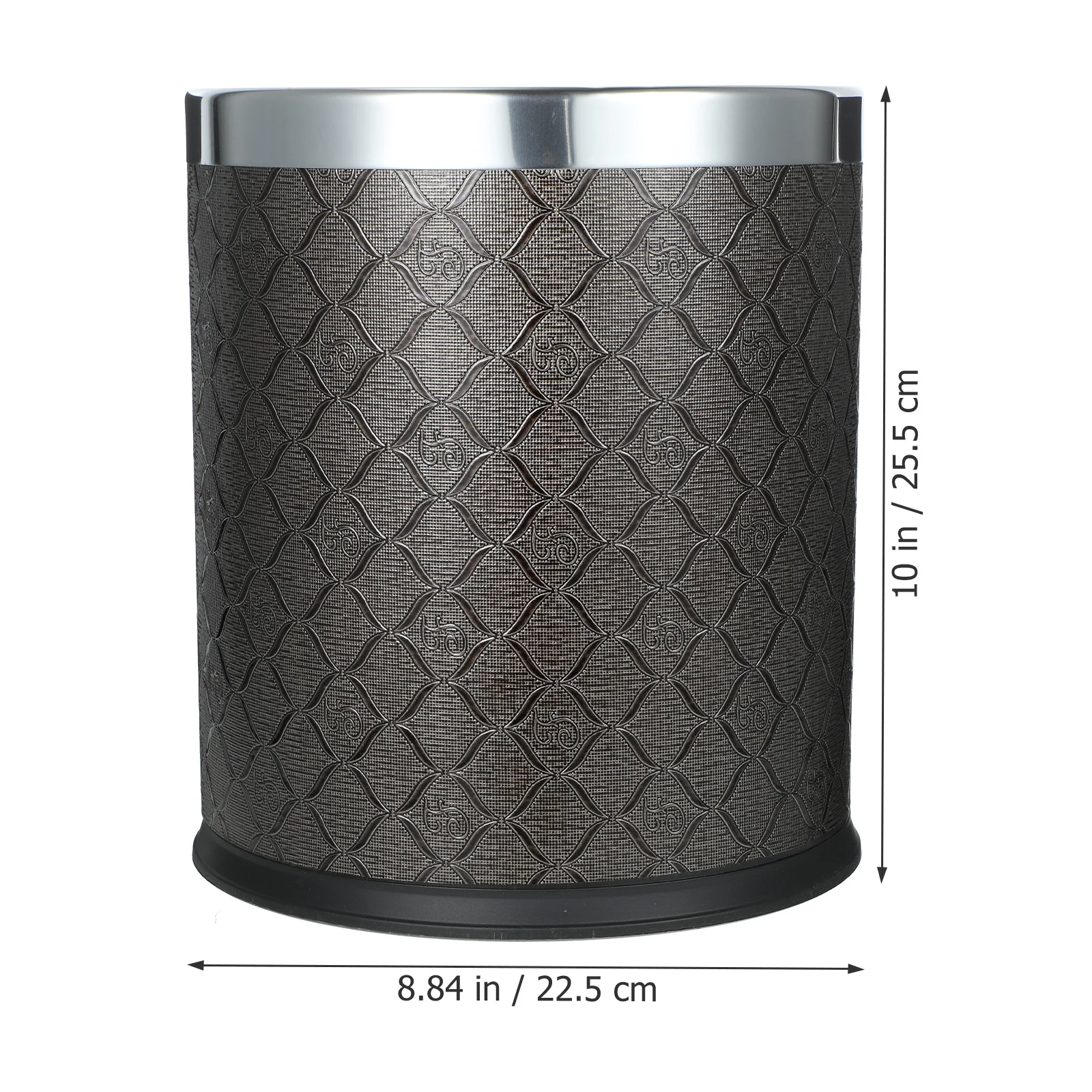 

1pc Large Capacity Plastic Trash Can Kitchen Bathroom Bedroom Office Garbage Bin Waste Basket For Home Hotel Car Use