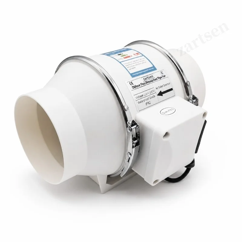 4inch Remote Control Exhaust Fan Silent Inline Pipe Duct Fan Bathroom Extractor Ventilation Kitchen Toilet Wall Air Cleaning