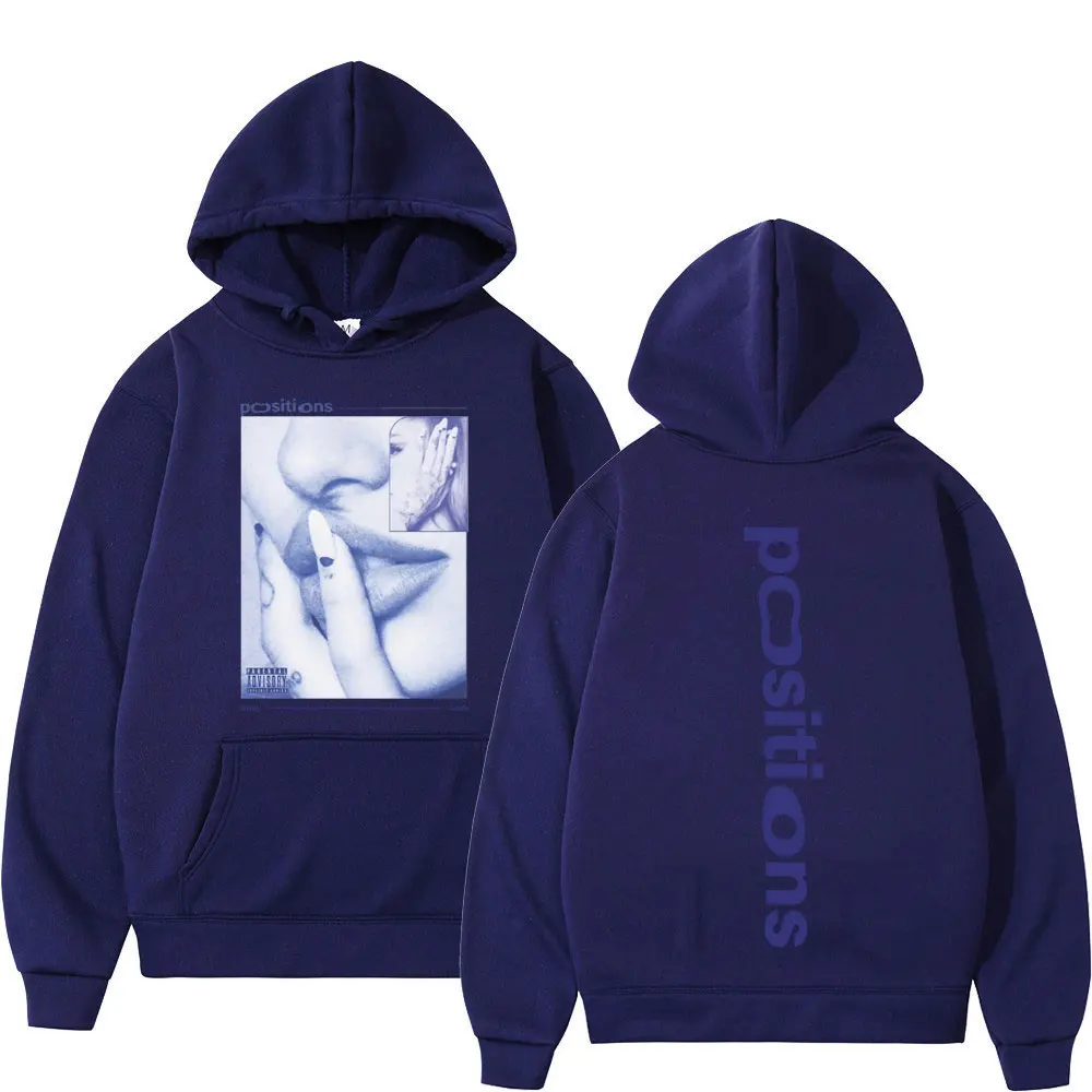 Herren-Hoodie mit Retro-Muster von Ariana Grande, Unisex, Modischer Pullover, Herbst/Winter Langarm Lockerer Freizeit-Sweatshirt – Detail 5
