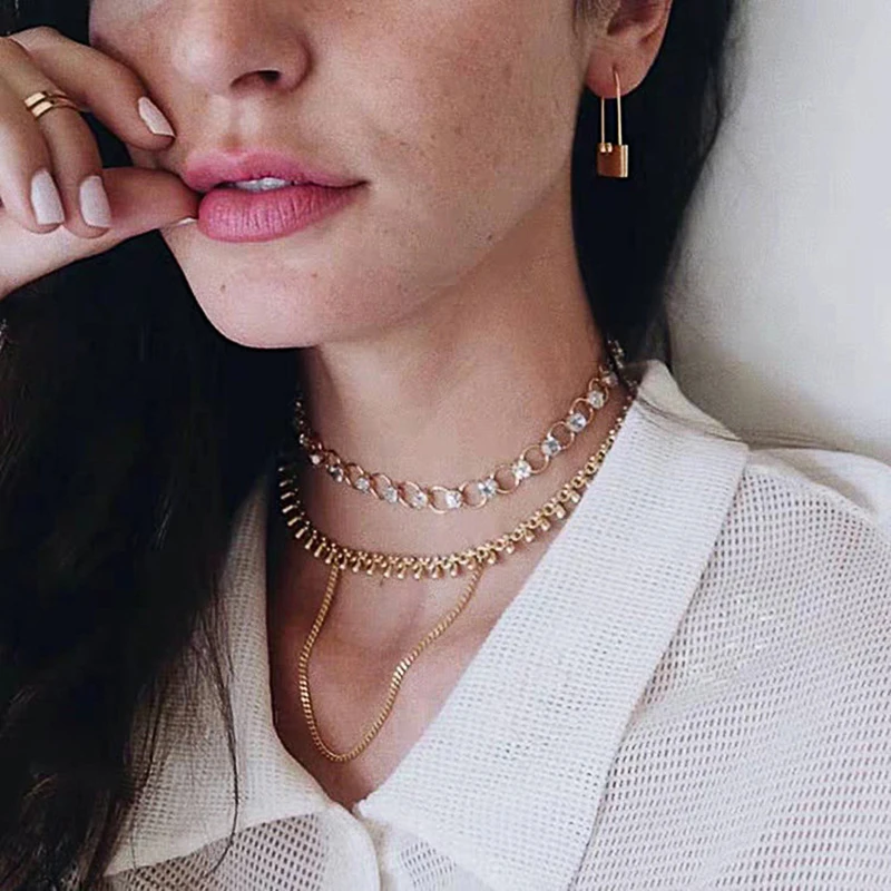 Huitan Hip Hop Lock Earrings Metallic Style Piercing Cool Accessories for Women Daily Wear Stylish Earrings Dropshipping Jewelry image 6