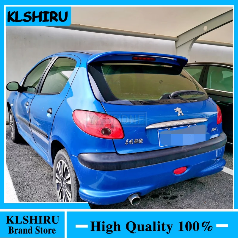 For Peugeot 206 Spoiler High Quality ABS Material Car Rear Wing Primer Rear Spoiler For Peugeot 206 207 Spoiler