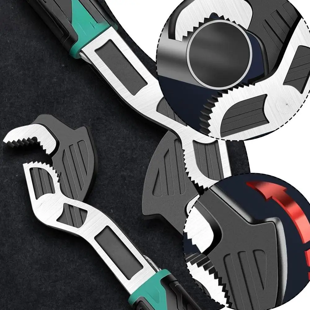 2/3Pcs 유니버설 조정 가능한 렌치 높은 탄소강 렌치 도구 더 거친 여러 파이프 자동 잠금 내구성 렌치 크기 Z3E1