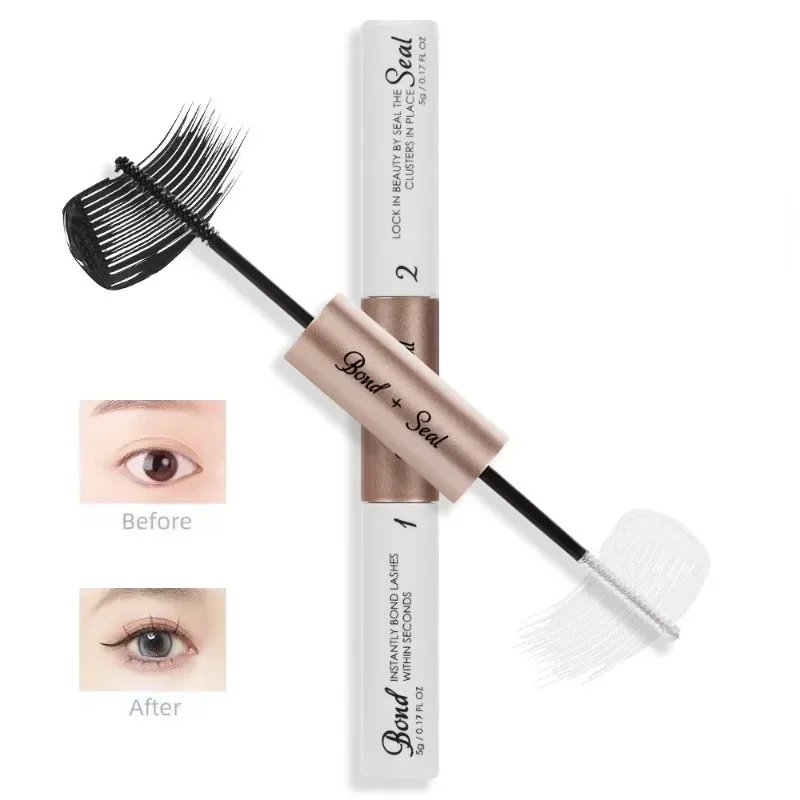 Double-ended False Eyelash Glue Quick-drying Super Sticky Long-lasting Styling Set Eyelash Brush Non-smudge Waterproof