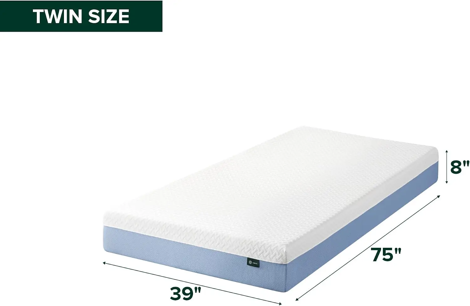 8 Inch Twin Cooling Memory Foam Mattress, Medium Comfort Level – Designed for a Cooler Sleep Surface, Provides Soothing Pressure Relief, Certified to CertiPUR-US and OEKO-TEX Standards