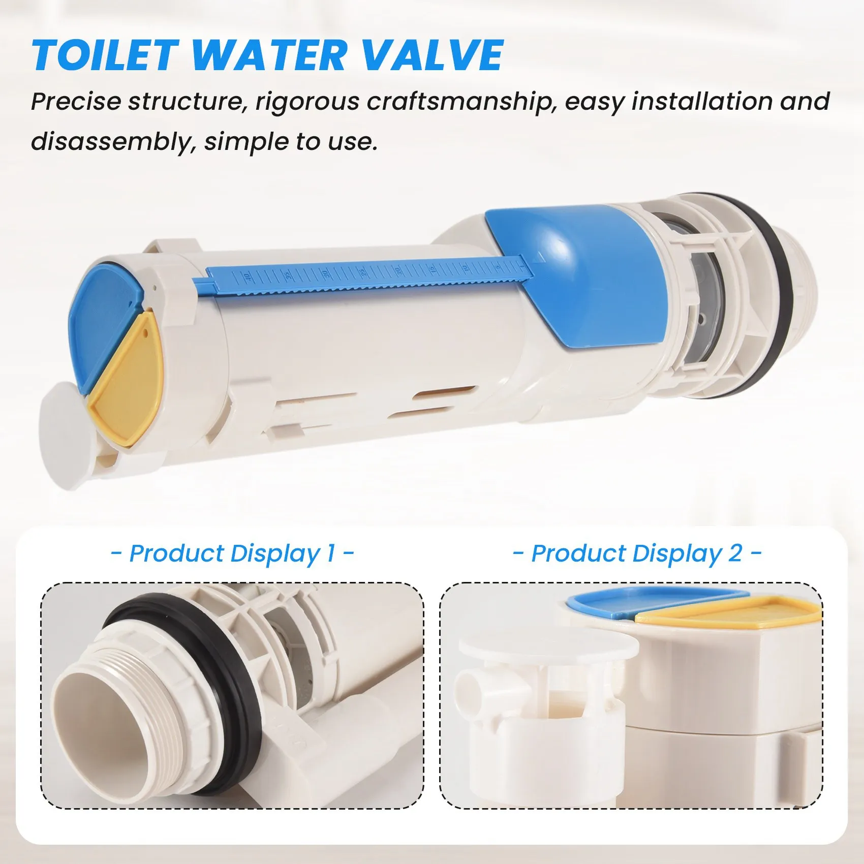 

Клапан слива для унитаза ABBO-3X с двумя кнопками, двухрежимный клапан подачи воды в бачок унитаза, аксессуары для наполнения бачка