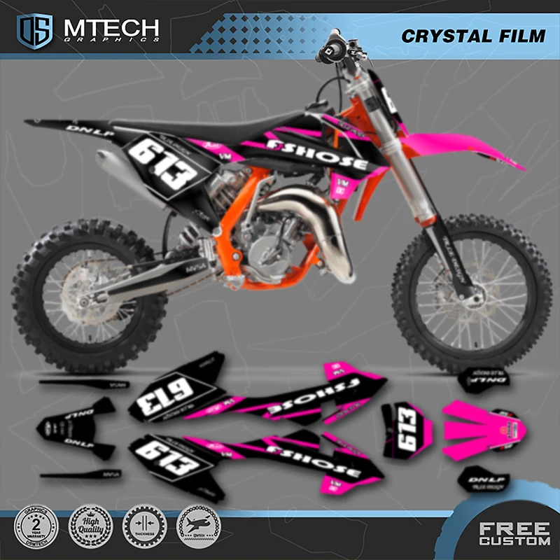 

DSMTECH MOTOR Cusotm мотоциклетные графические наклейки, наборы наклеек для KTM SX65 SX 65 2016 2017 2018 2019 2020-2023 004