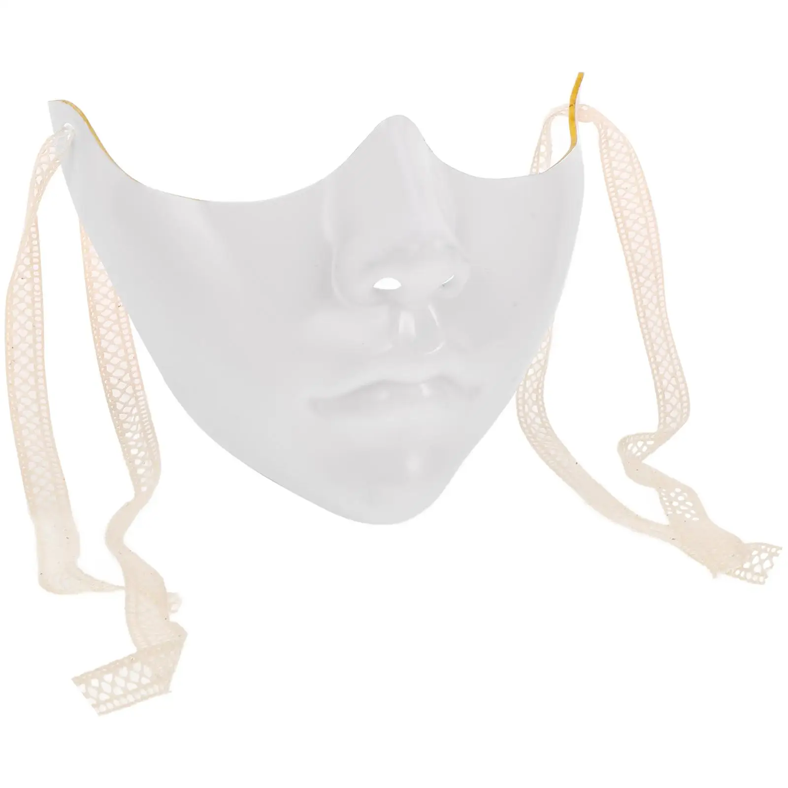 

2 Pcs Mask Carnival Arty Prop Masquerade for Men Cosplay Party Lower Half Blank The