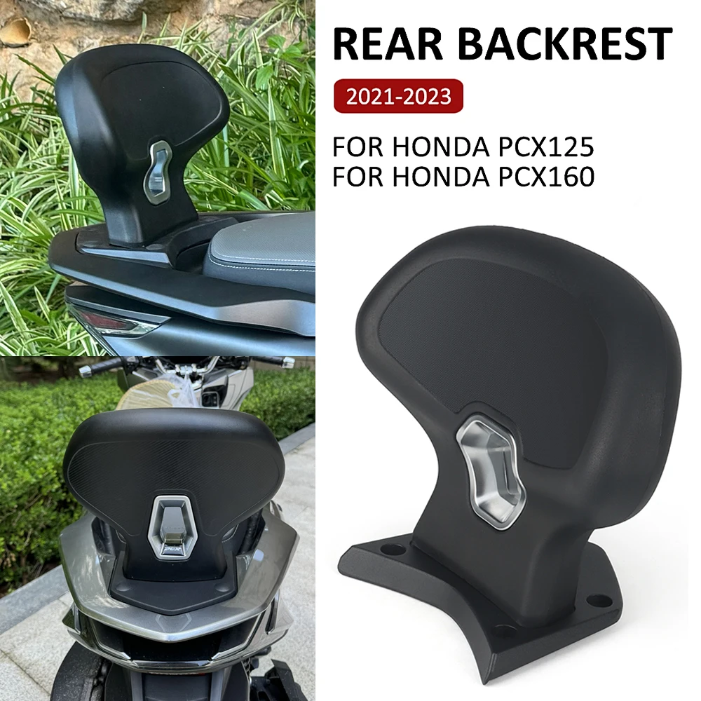 Motorcycle Accessories Rear Passenger Seat Backrest Cushion Back Rest Pad For Honda PCX 160 PCX160 PCX 125 PCX125 2021-2023 2022