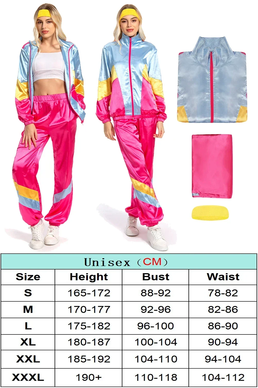 レトロ女性 80 年代 Bestie コスプレ衣装プリントパッチワークジャンプ