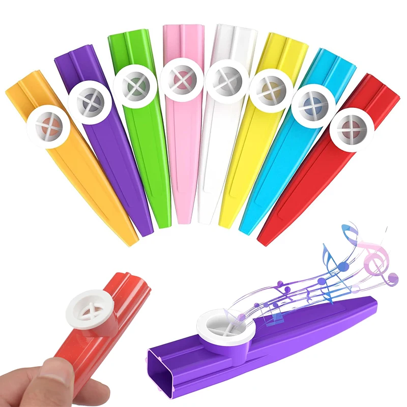 Instrumento Musical portátil Kazoo de plástico, 2 ~ 20 piezas, adecuado para principiantes, Festival, reunión, actuación, accesorios de entretenimiento TMZ