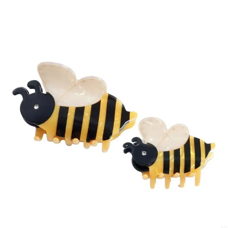 

L5YC Hair Claw Clip Hair Claw Bees Adornment Large Holder Princess Barrettes