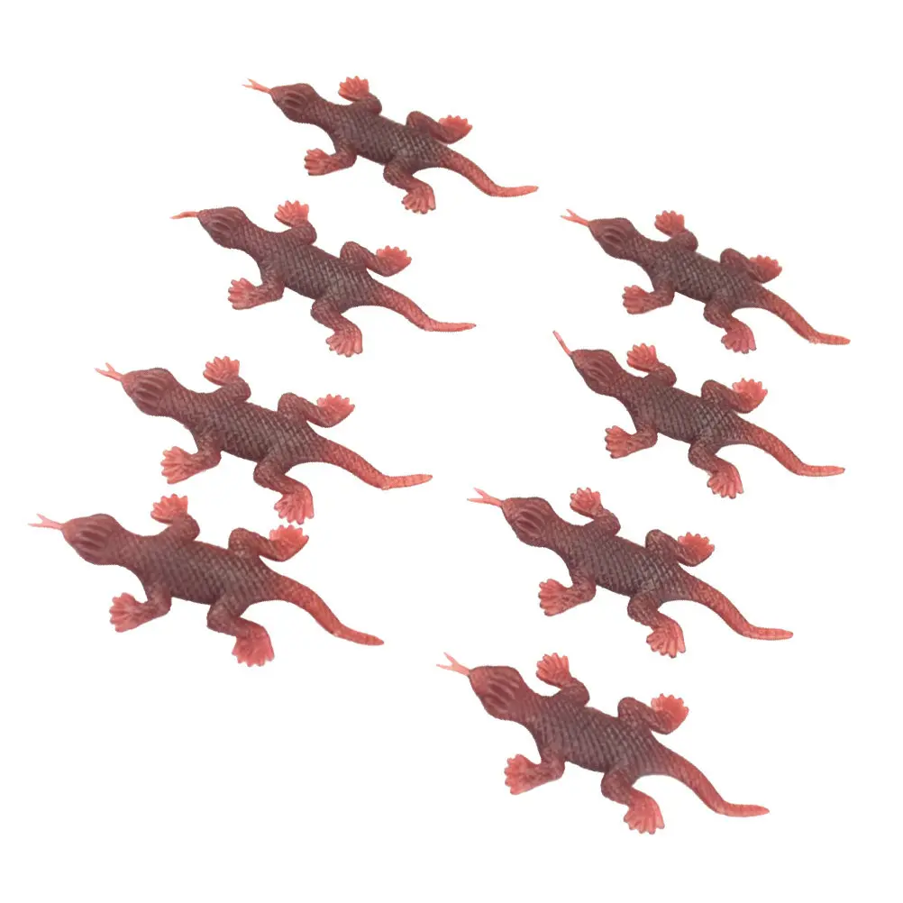 

10Pcs Realistic Plastic Gecko Prank Props Lifelike Textured Spooky Halloween April Fool's Day Party Decoration Creepy Simulation