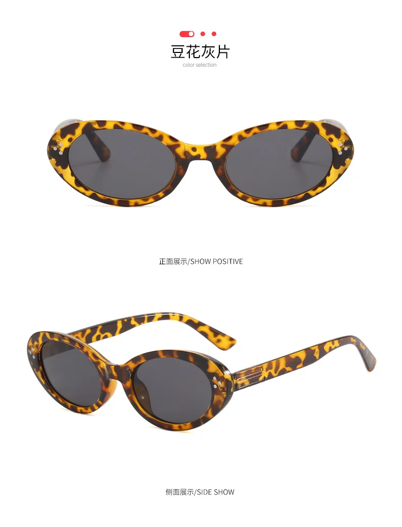 Neue Vintage Runde Sonnenbrille für Damen und Herren Marken-Kreisförmige Sonnenbrillen Ovale Brillen für Männer und Frauen – Detail 9