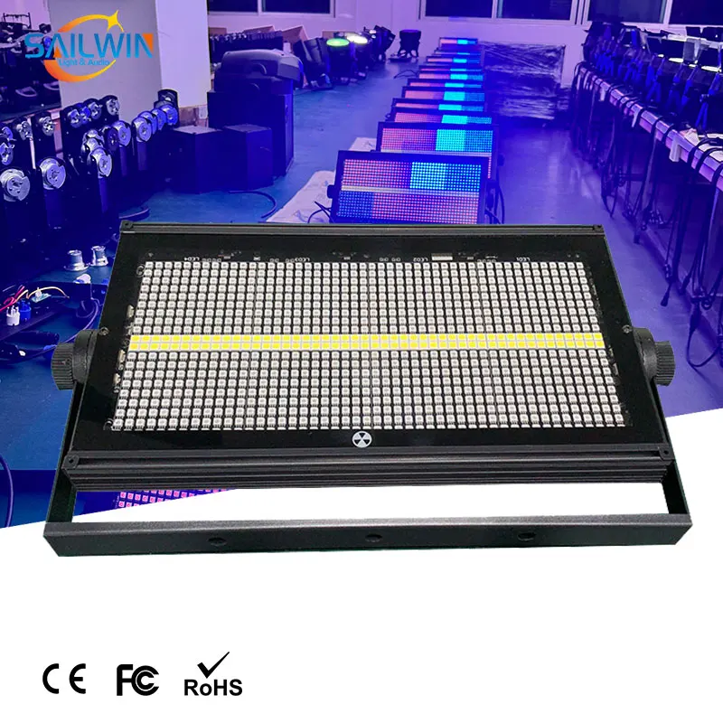 Sailwin DMX512 1000 واط RGB 8 + 8 LED ضوء إحترافي LED تتحرك رئيس ستروب ضوء الليزر لحزب DJ ديسكو المرحلة