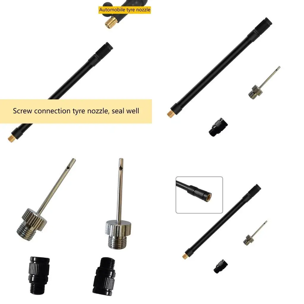 

31BC Replacement Tube Extension Mouth Hose Ball Needle Presta Schrader for Valve