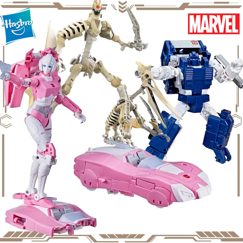 Hasbro Original Transformers Fight Cybertron Pipes Arcee Ractonite Action Figure Toys for Boys Girls Gift Collectible Ornaments