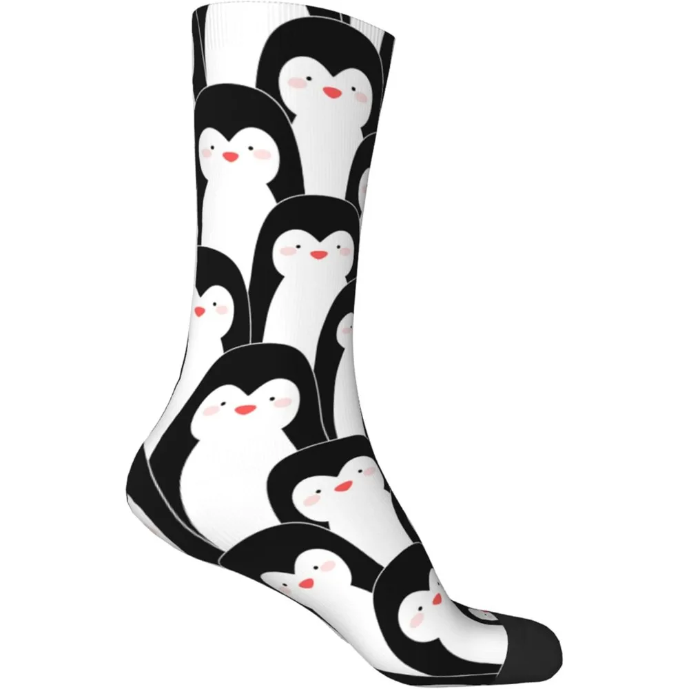 

Очаровательные носки с узором пингвина для мужчин и женщин, мягкие и удобные носки, идеально подходят для повседневного ношения и идеального подарка