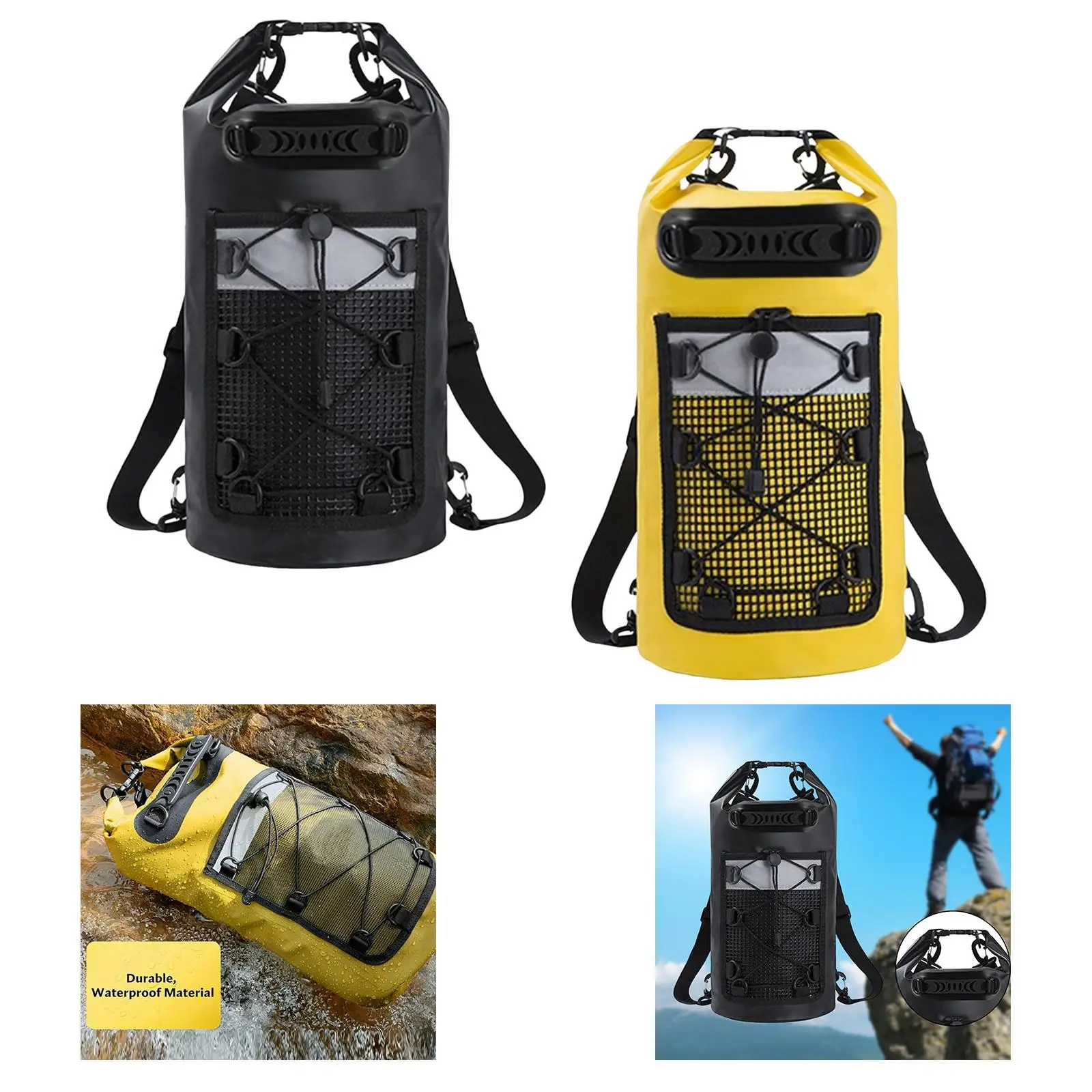 

Сухая сумка, прочная сумка для хранения с ручкой, 30 л, IPX6, водонепроницаемый плавающий рюкзак для рафтинга, путешествий, мужчин и женщин, катание на лодках, каяках