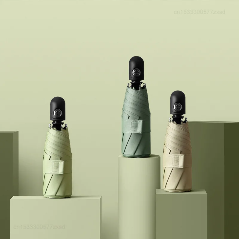 Youpin Mini New Style Automatic 5 Folding Umbrella Rain Women Wind Resistant Pocket Umbrella Folding Sun Umbrellas Travel Umbr