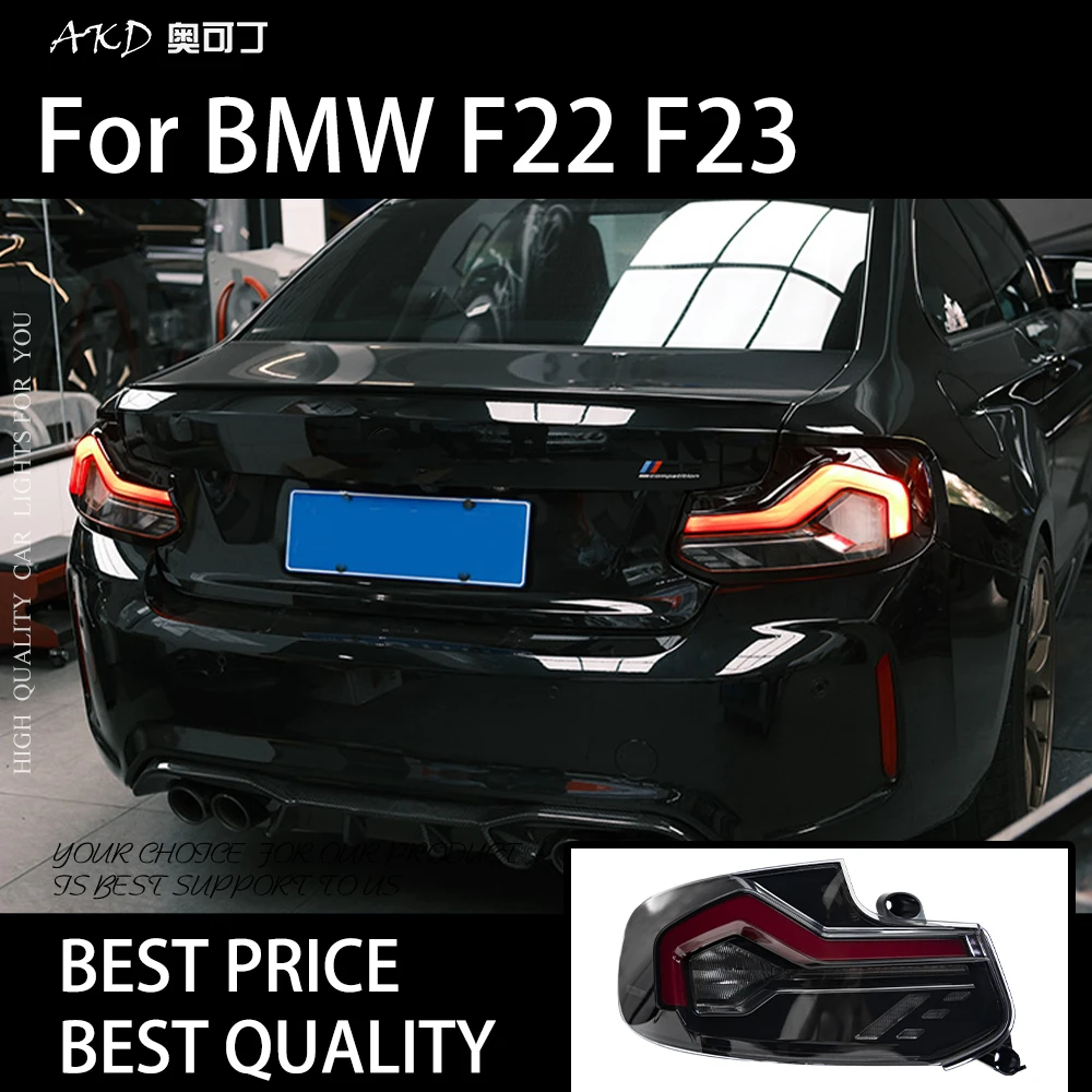 

AKD Car For BMW F22 F23 F87 2014-2019 Tail lights DRL 12V H7 LED Bi Xenon Bulbs Fog Lights Rear Lamp 220i 225i Cars Accessories